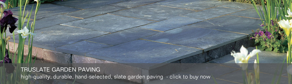 Truslate Garden Paving - high-quality, durable, hand-selected slate garden paving - click to buy now